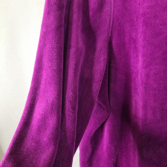 Studio works Purple velour sweater- Size XL- Y2K vibes - Picture 4 of 6